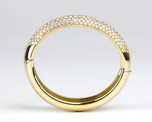 DAMIANI: gold diamond bangle ... 