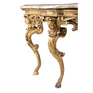 Tuscan console table with marble ... 