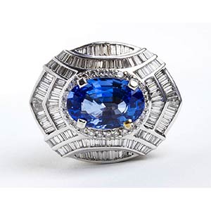 Blue sapphire and ... 